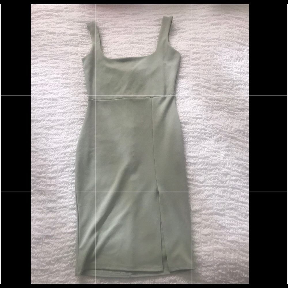 Pastel green holiday dress